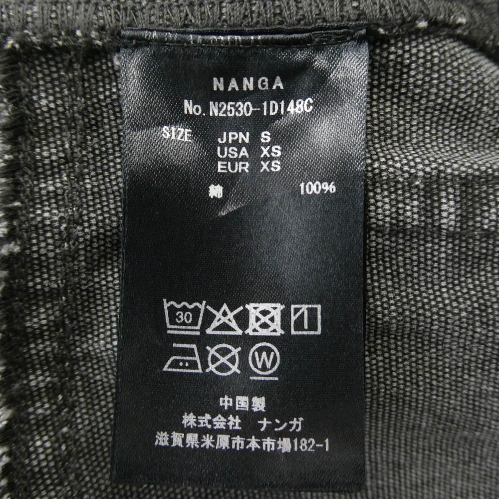 NANGA ナンガ N2530-1D148C MOTIVE PANTS CANVAS モーティブ パンツ キャンバス ダークグレー系 S【中古】