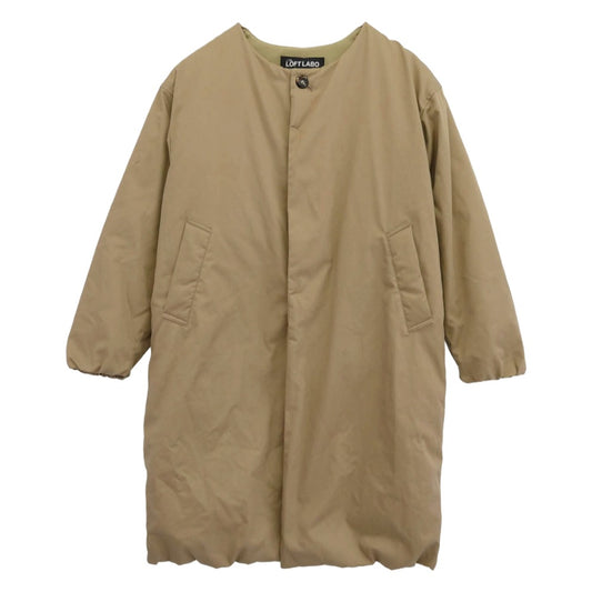 ロフトラボ TL22FJK63 NO COLLAR ノーカラーダウンジャケット ノーカラー ダウン コート ベージュ系 1【中古】