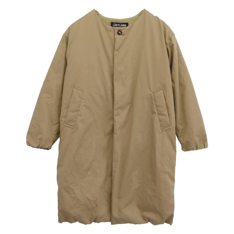 ロフトラボ TL22FJK63 NO COLLAR ノーカラーダウンジャケット ノーカラー ダウン コート ベージュ系 1【中古】