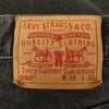Levi's リーバイス 00560-0260 560 ボタン裏刻印554 LOOSE FIT TAPERED LEG BLACK DENIM STRAIGHT PANTS ルーズフィット ブラックデニム デニムパンツ ジーンズ ブラック系 W-38 L-30【中古】