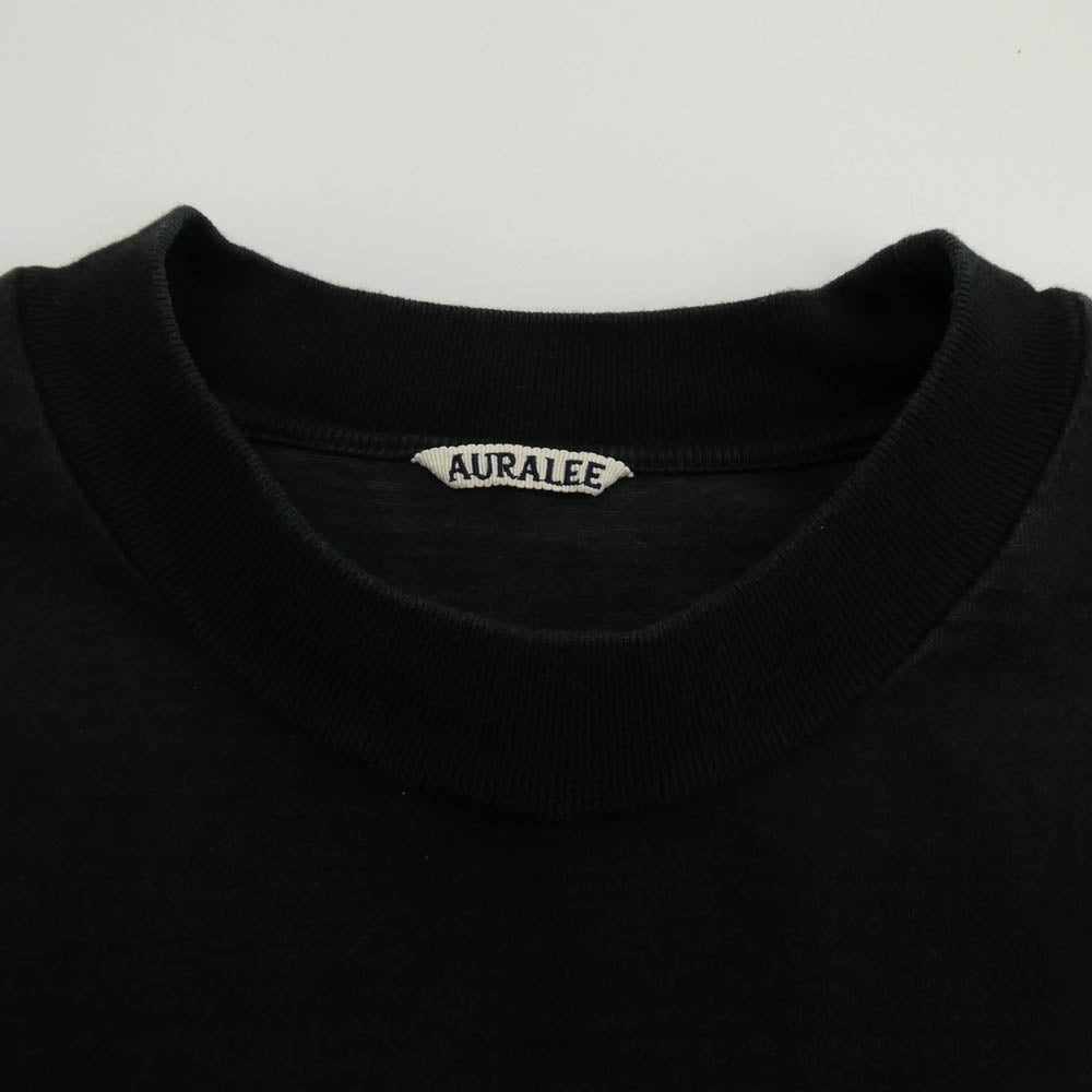 AURALEE オーラリー A20ST01SU STAND UP TEE スタンドアップ ヘビーウェイト 半袖 Tシャツ ブラック系 5【中古】