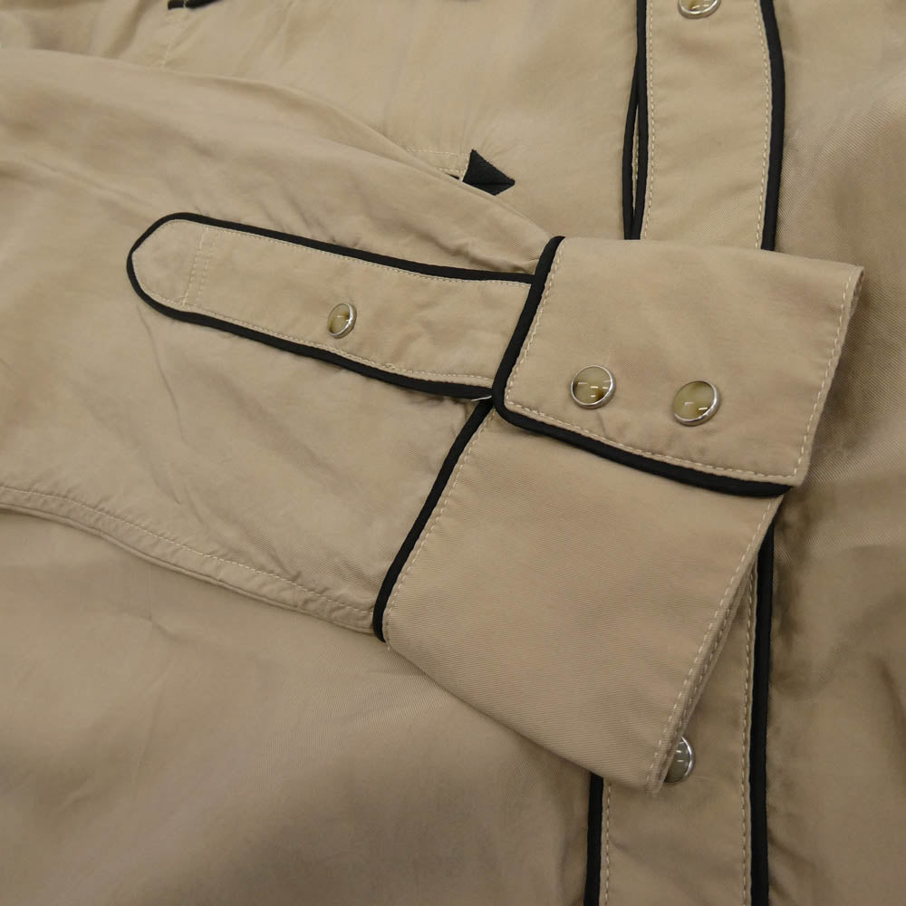 UNITED ARROWS ユナイテッドアローズ 5511-199-0187 & SONS アンドサンズ CUP WESTERN SHIRT カップ ウエスタン 長袖 シャツ ベージュ系 M【中古】