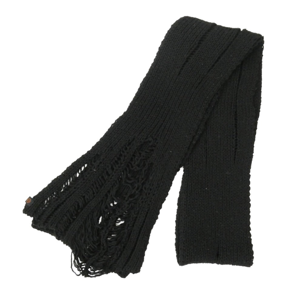 UNDERCOVER アンダーカバー 05AW ARTS&CRAFTS期 デストロイ加工 マフラー ブラック系 表記なし【中古】