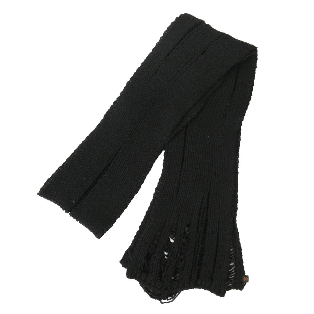 UNDERCOVER アンダーカバー 05AW ARTS&CRAFTS期 デストロイ加工 マフラー ブラック系 表記なし【中古】