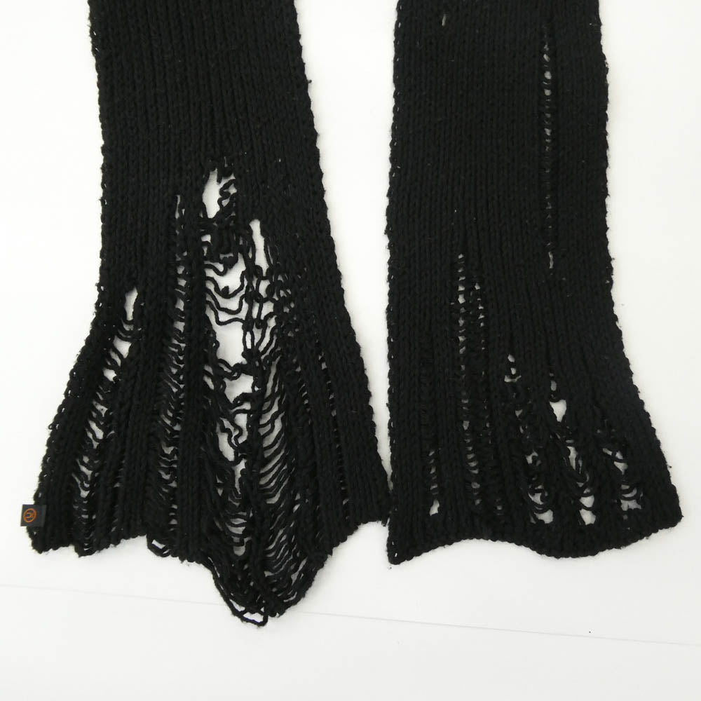 UNDERCOVER アンダーカバー 05AW ARTS&CRAFTS期 デストロイ加工 マフラー ブラック系 表記なし【中古】