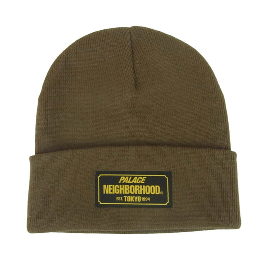 NEIGHBORHOOD ネイバーフッド 150137 PALACE パレス BEANIE ビーニー ニットキャップ 帽子 グレイッシュブラウン系 ONE SIZE【中古】