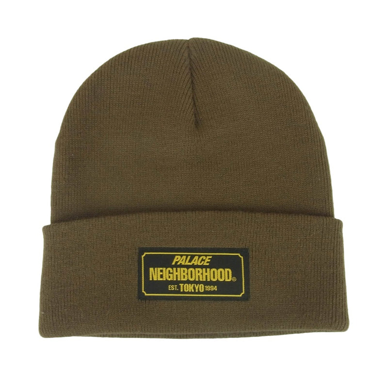 NEIGHBORHOOD ネイバーフッド 150137 PALACE パレス BEANIE ビーニー ニットキャップ 帽子 グレイッシュブラウン系 ONE SIZE【中古】