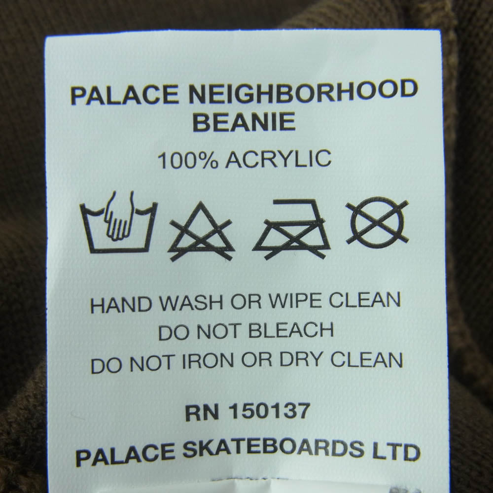 NEIGHBORHOOD ネイバーフッド 150137 PALACE パレス BEANIE ビーニー ニットキャップ 帽子 グレイッシュブラウン系 ONE SIZE【中古】