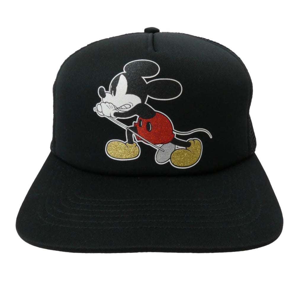 Supreme シュプリーム 25AW x Number (N)ine x Mickey Mouse Mesh Back 5-Panel ナンバーナイン x ミッキーマウス メッシュ バック 5 パネル キャップ 帽子 ブラック系【新古品】【未使用】【中古】