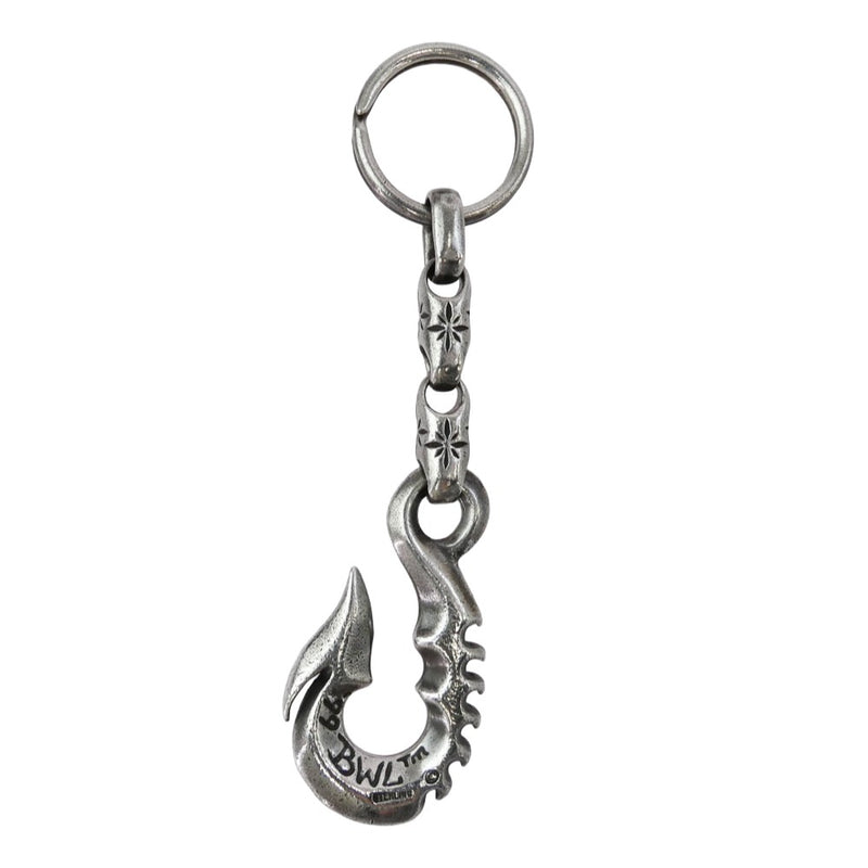 BILL WALL LEATHER ビルウォールレザー フィッシュフック ミッドスターリンク キーチェーン シルバー系【中古】
