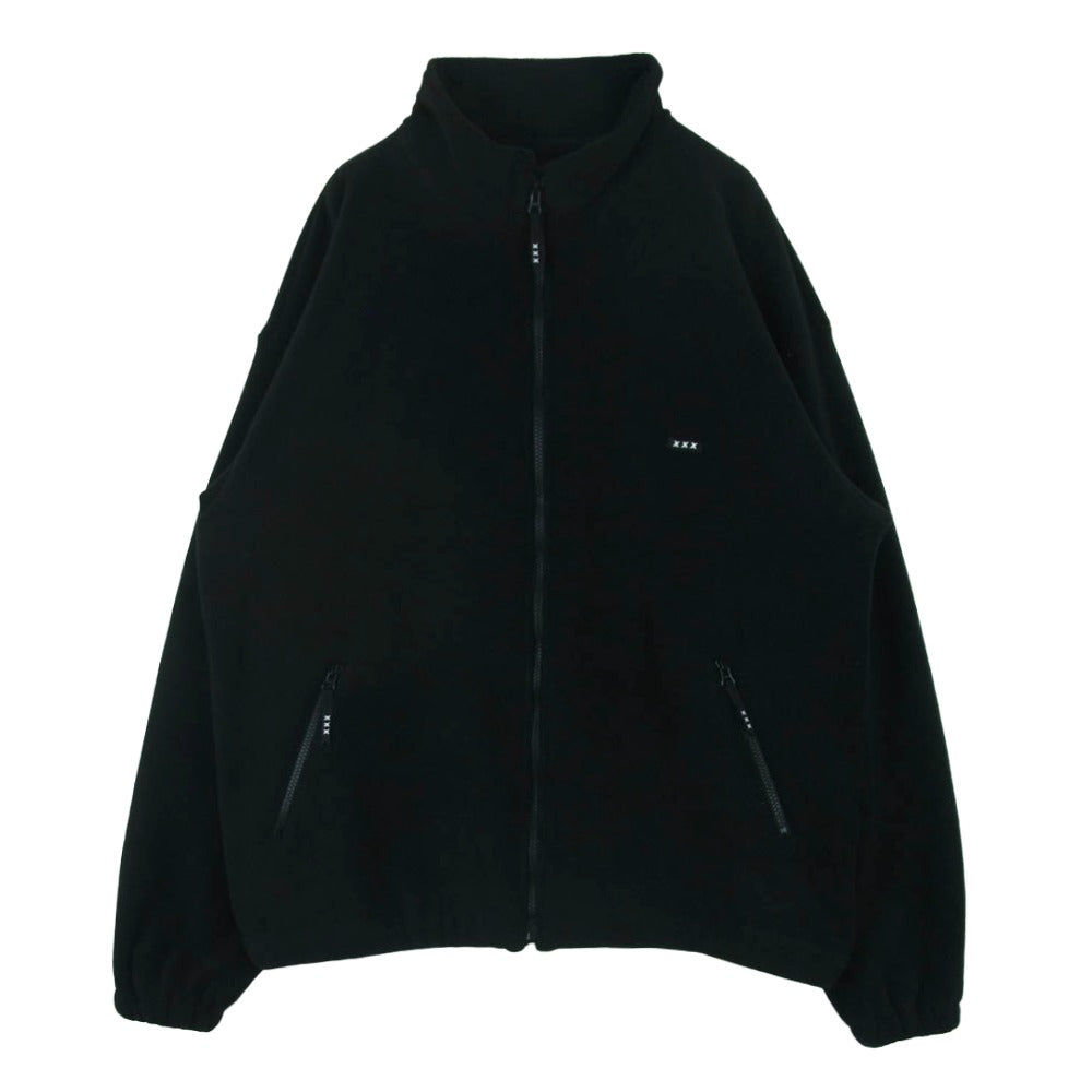 GOD SELECTION XXX ゴッドセレクション ジップアップ フリース ブルゾン ジャケット ブラック系 XL【中古】