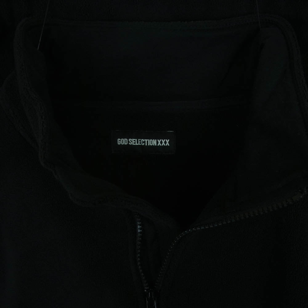 GOD SELECTION XXX ゴッドセレクション ジップアップ フリース ブルゾン ジャケット ブラック系 XL【中古】