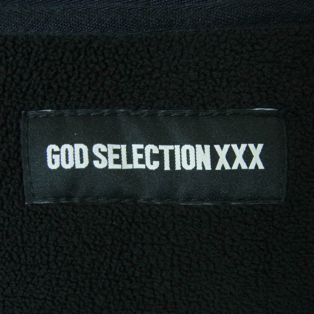 GOD SELECTION XXX ゴッドセレクション ジップアップ フリース ブルゾン ジャケット ブラック系 XL【中古】