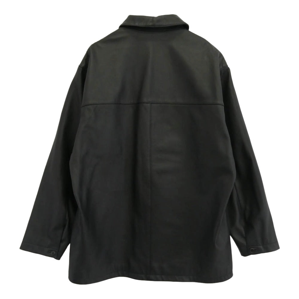 スティーブンアラン 8125-6-990950 × ccu SHEEP LEATHER BLOUSON シープレザー ブルゾン ジャケット ブラック系 XL【中古】