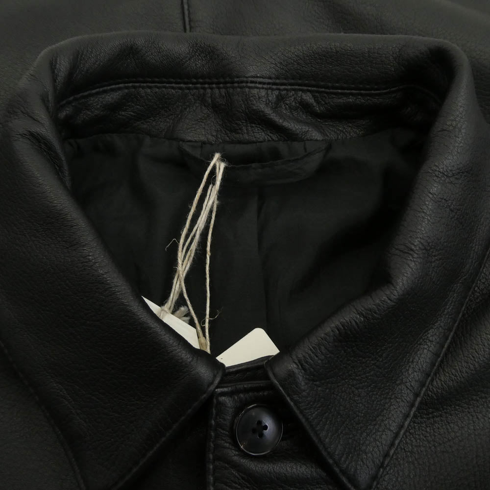 スティーブンアラン 8125-6-990950 × ccu SHEEP LEATHER BLOUSON シープレザー ブルゾン ジャケット ブラック系 XL【中古】