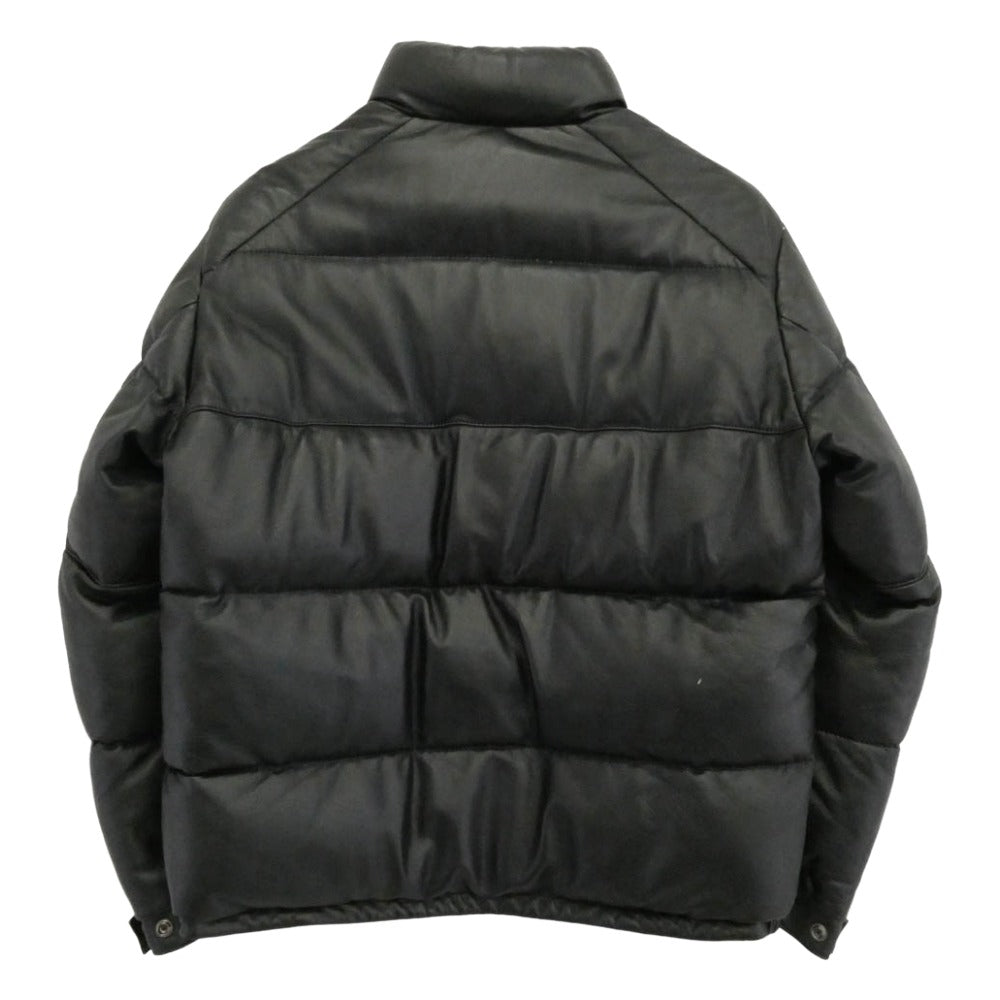 schott ショット 3191072 NANO universe ナノユニバース別注 レザー ダウン ジャケット ブラック系 L【中古】