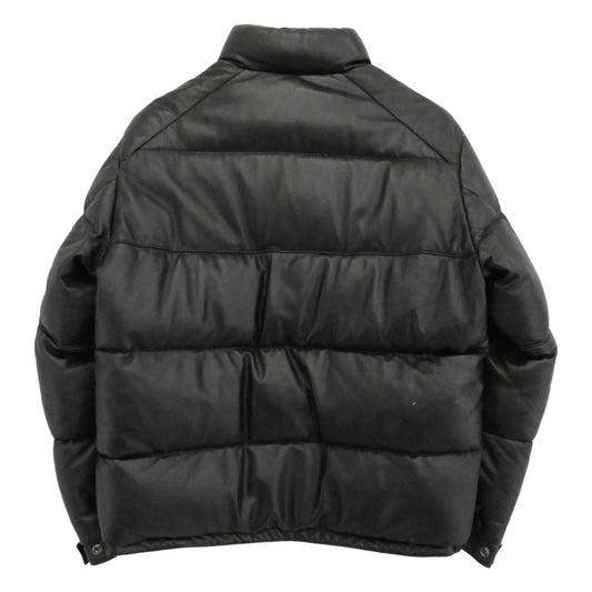 schott ショット 3191072 NANO universe ナノユニバース別注 レザー ダウン ジャケット ブラック系 L【中古】