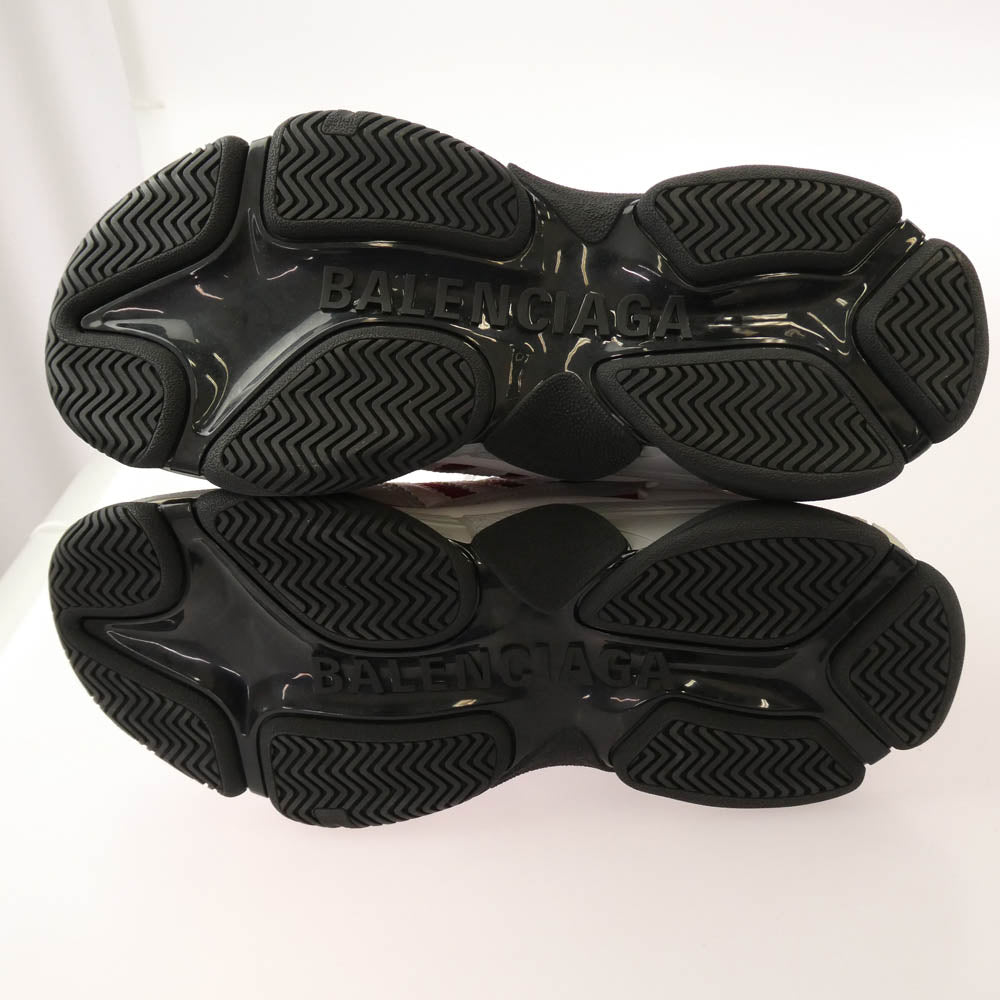 BALENCIAGA バレンシアガ 712821 ×adidas TRIPLE S TRAINERS アディダス トリプルエス スニーカー レッド系 グレー系 28.5【極上美品】【中古】