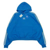 BALENCIAGA バレンシアガ 22AW 729322 adidas Hoodie Large Fit アディダス フーディー スウェット パーカー ライトブルー系 L【極上美品】【中古】
