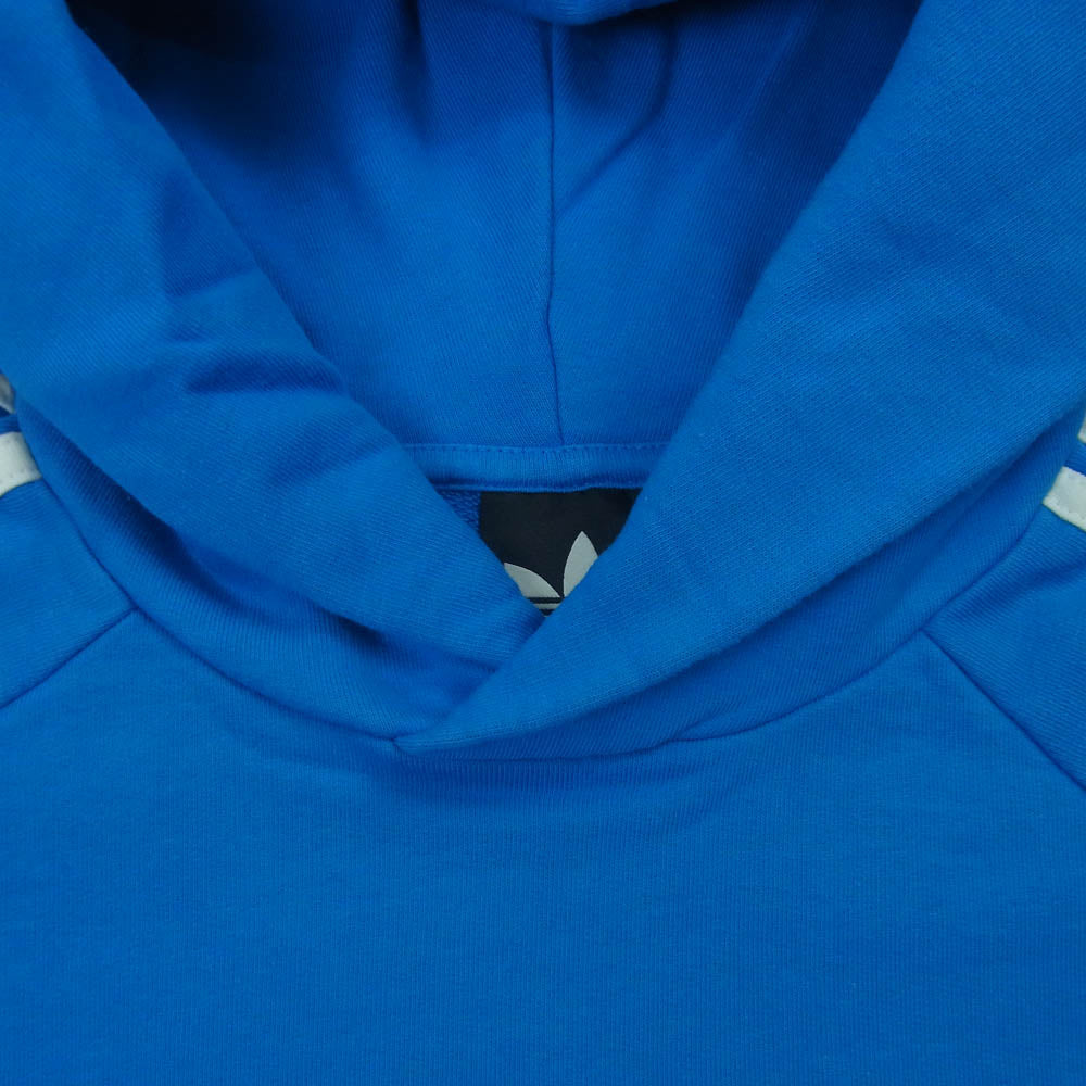 BALENCIAGA バレンシアガ 22AW 729322 adidas Hoodie Large Fit アディダス フーディー スウェット パーカー ライトブルー系 L【極上美品】【中古】