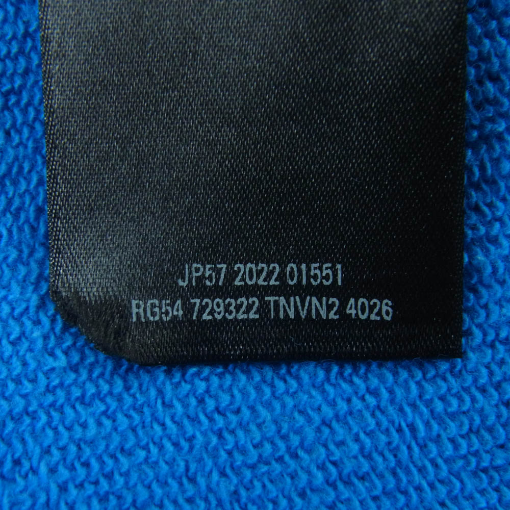 BALENCIAGA バレンシアガ 22AW 729322 adidas Hoodie Large Fit アディダス フーディー スウェット パーカー ライトブルー系 L【極上美品】【中古】