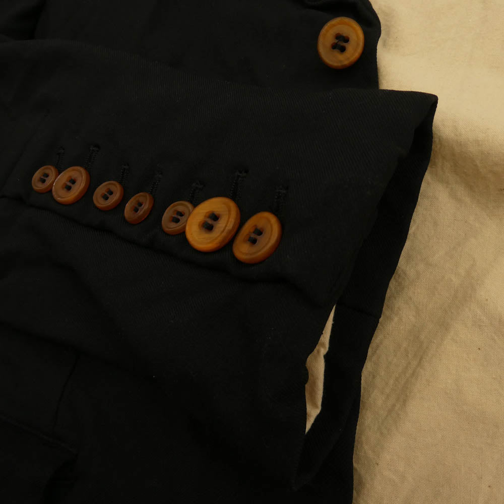BLACK COMME des GARCONS ブラックコムデギャルソン 1P-J017 AD2015 エステル縮絨 襟変形 ブレザー テーラード ジャケット ブラック系 M【美品】【中古】