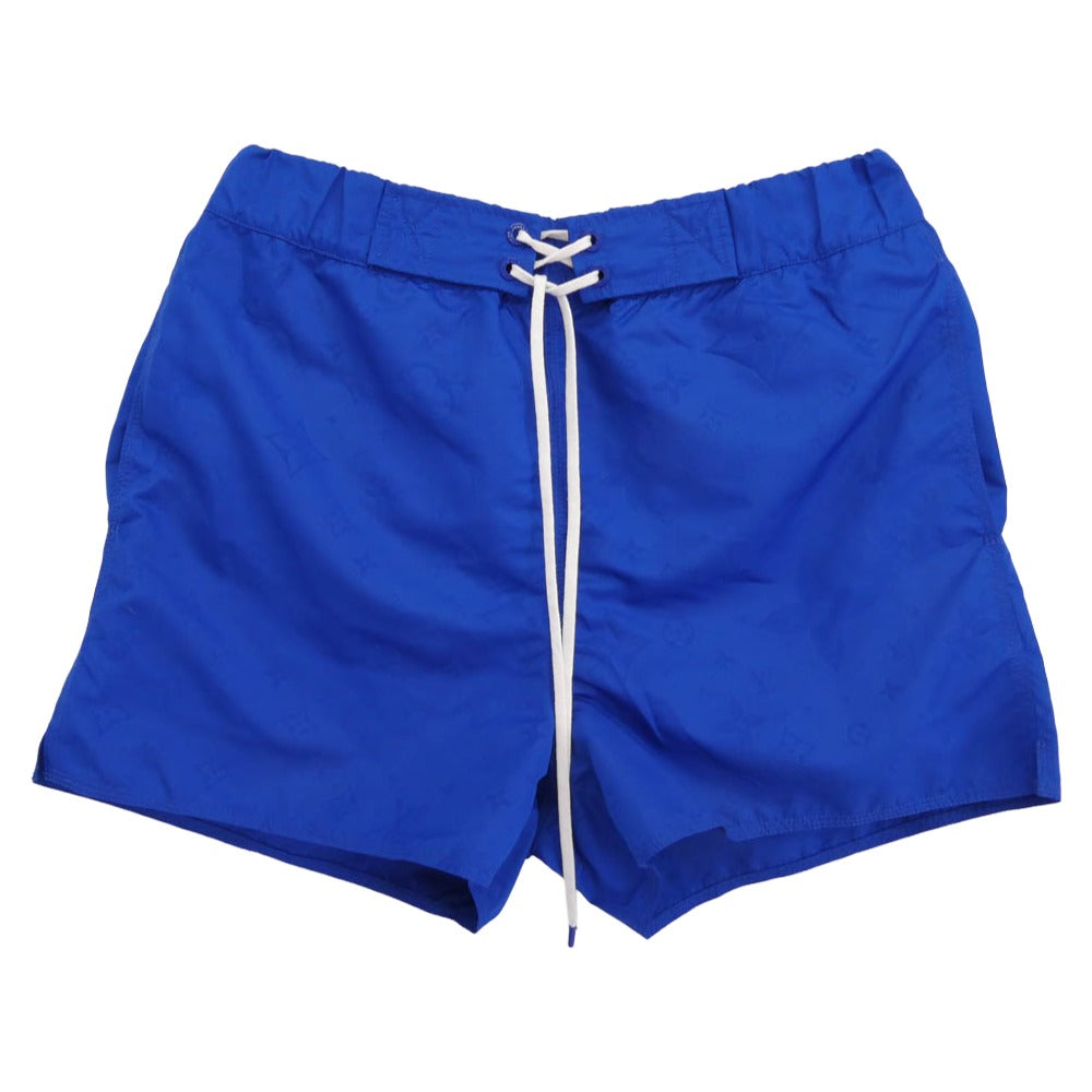 LOUIS VUITTON ルイ・ヴィトン 21AW HHW55W 3D ポケット モノグラム ボード ショーツ ハーフ ショート パンツ ブルー系 L【中古】