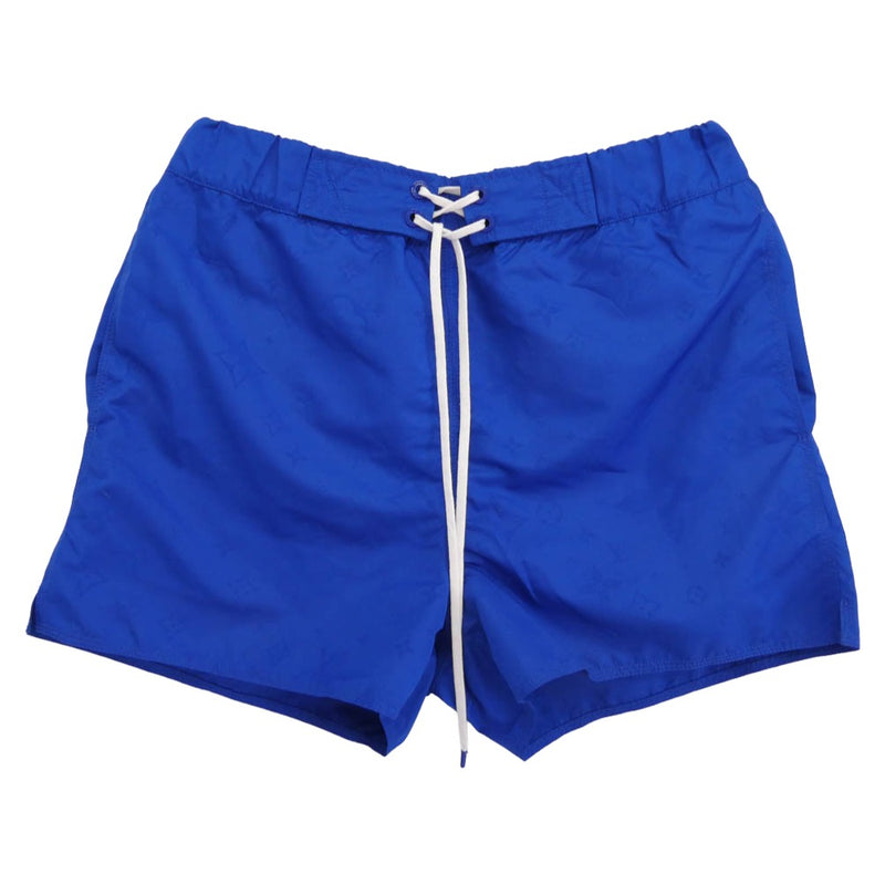 LOUIS VUITTON ルイ・ヴィトン 21AW HHW55W 3D ポケット モノグラム ボード ショーツ ハーフ ショート パンツ ブルー系 L【中古】