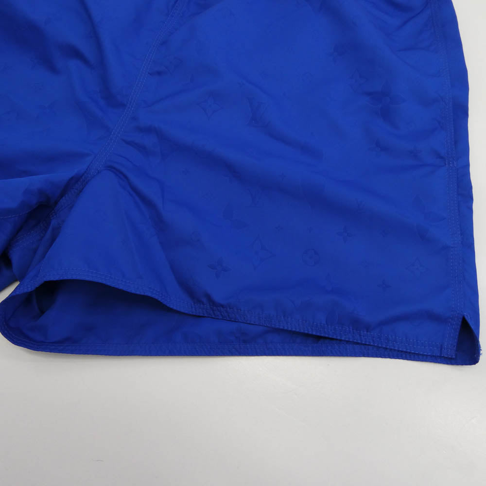 LOUIS VUITTON ルイ・ヴィトン 21AW HHW55W 3D ポケット モノグラム ボード ショーツ ハーフ ショート パンツ ブルー系 L【中古】