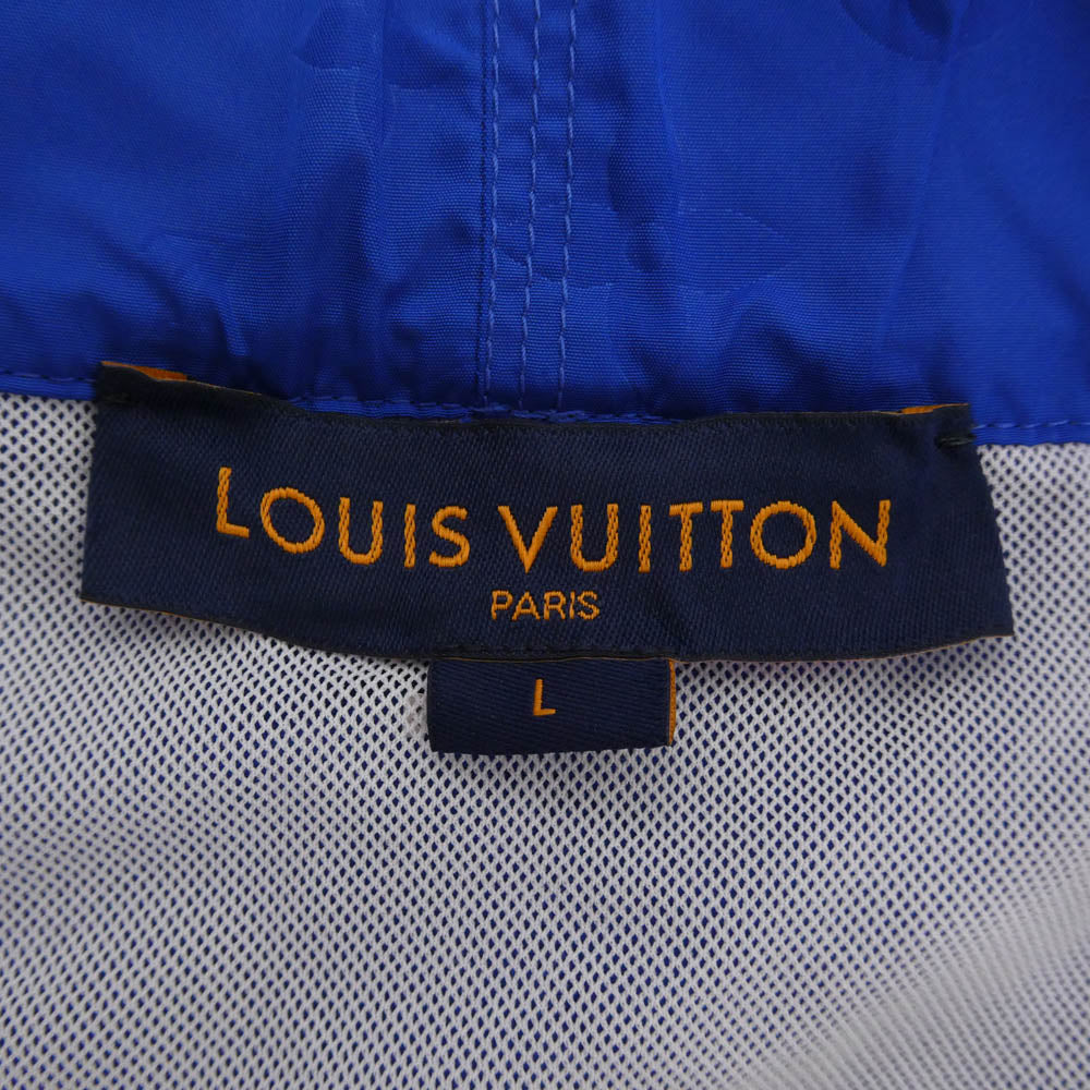 LOUIS VUITTON ルイ・ヴィトン 21AW HHW55W 3D ポケット モノグラム ボード ショーツ ハーフ ショート パンツ ブルー系 L【中古】