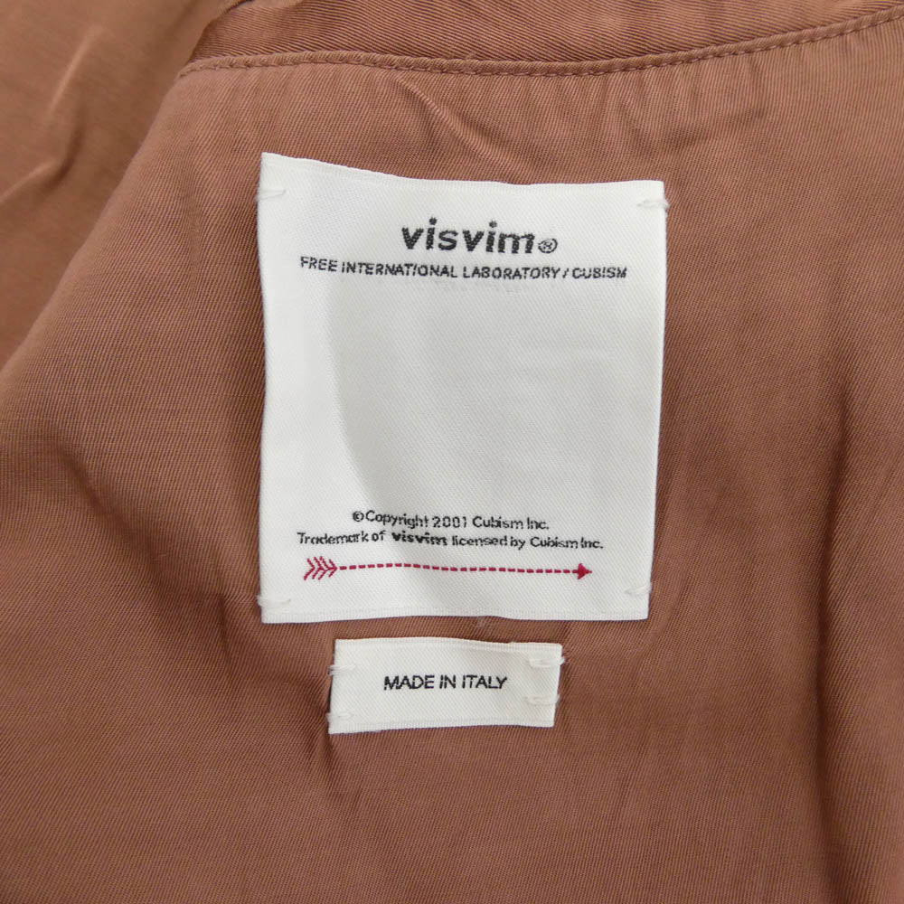 VISVIM ビズビム 23AW 0123205014002 UNO RIDERS JKT IT ベジタブルタンニングラムレザー ライダース レザー ジャケット ブラック系 3【新古品】【未使用】【中古】