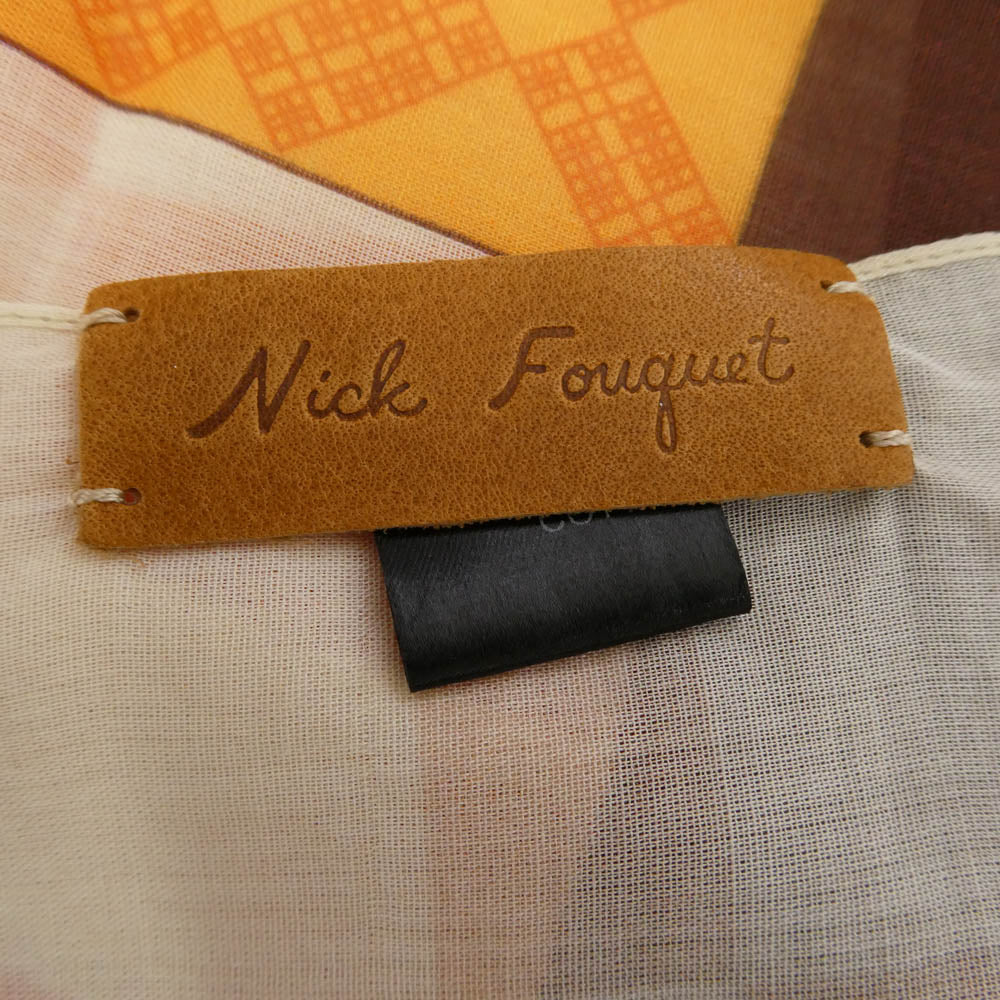 ニックフーケ NF CROSS BANDANA クロス バンダナ スカーフ マルチカラー系【極上美品】【中古】