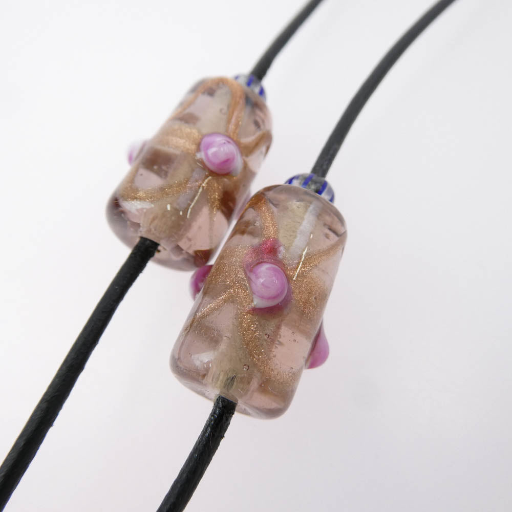 ニックフーケ beads Necklace ビーズ ネックレス ゴールド系 マルチカラー系【中古】