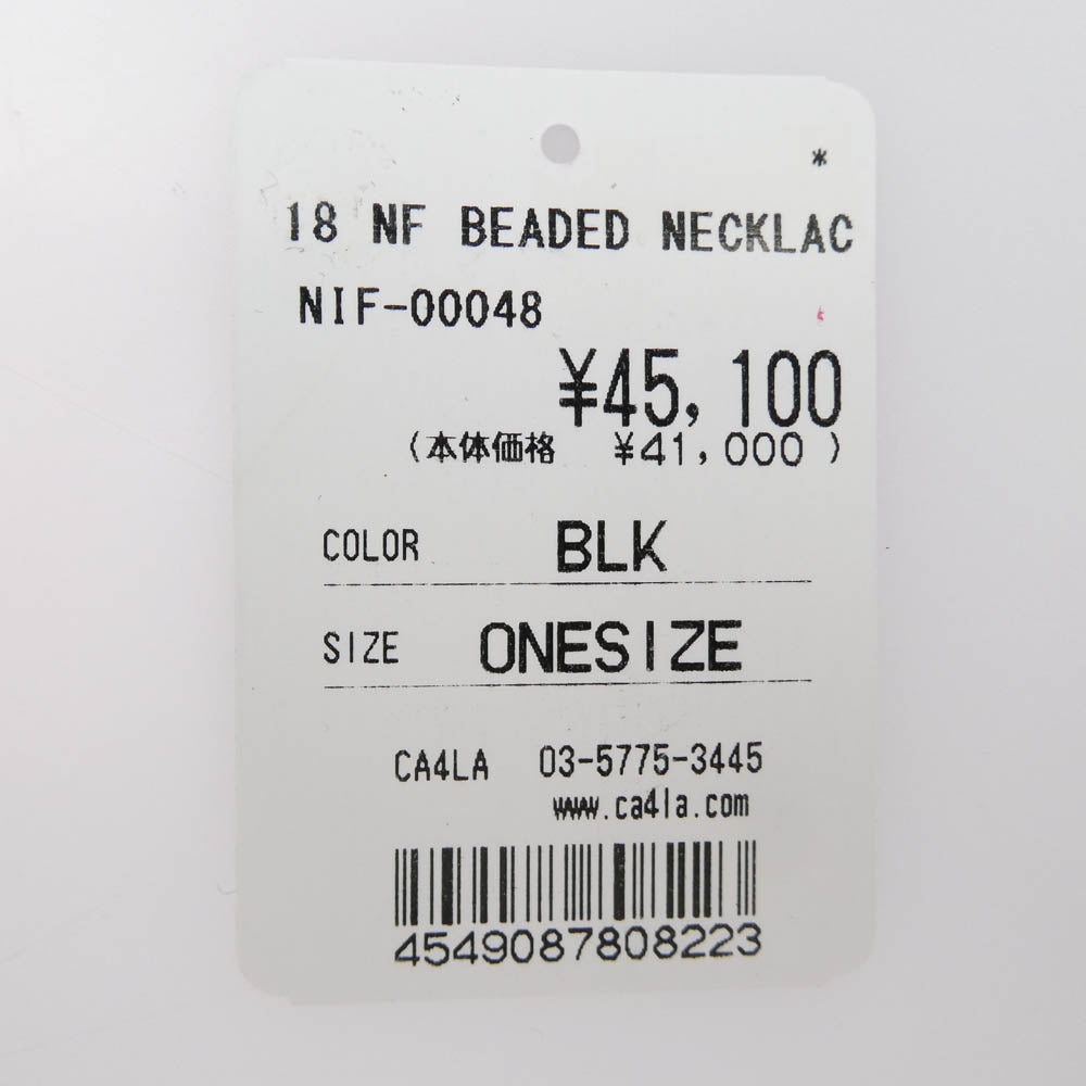 ニックフーケ beads Necklace ビーズ ネックレス ゴールド系 マルチカラー系【中古】