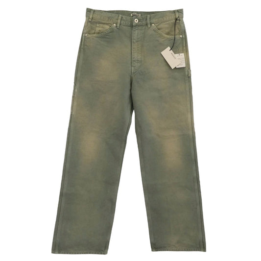 AURALEE オーラリー 25SS A25SP02CD ORGANIC COTTON DUCK PANTS オーガニック コットン ダック パンツ ライトグリーン系 3【新古品】【未使用】【中古】