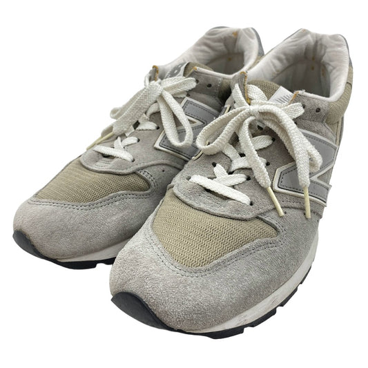 NEW BALANCE ニューバランス M996 USA 製 996 ローカット スニーカー グレー系 ベージュ系 26.5cm【中古】