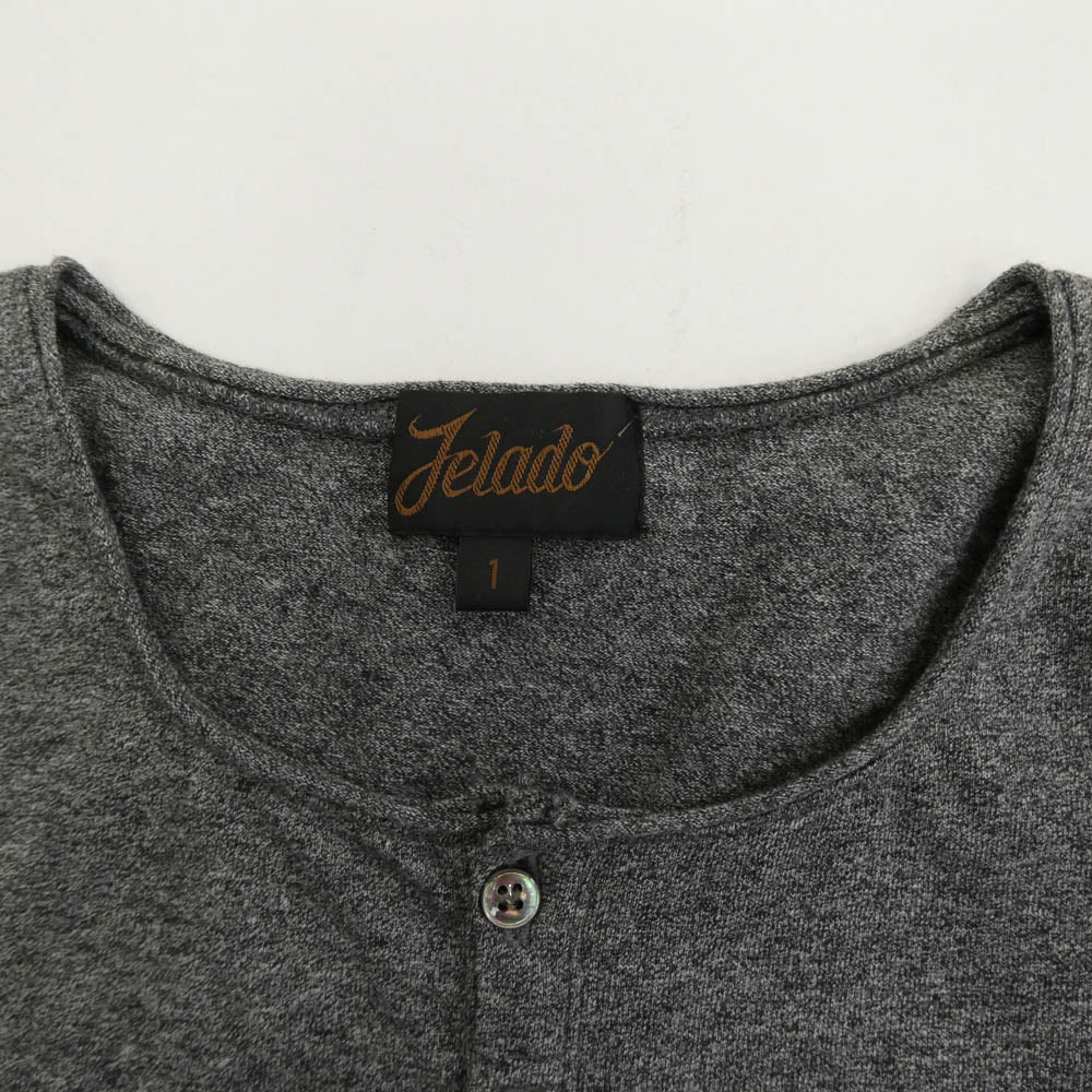 JELADO ジェラード ヘンリーネック 五分袖 カットソー Tシャツ グレー系 1【中古】