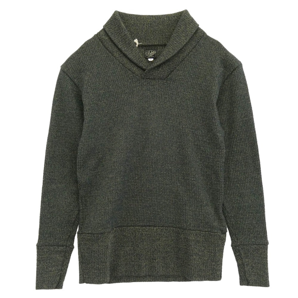 ダリーズ Singer Knit ショールカラー ラメ シンガー ニット グリーン系 35【美品】【中古】