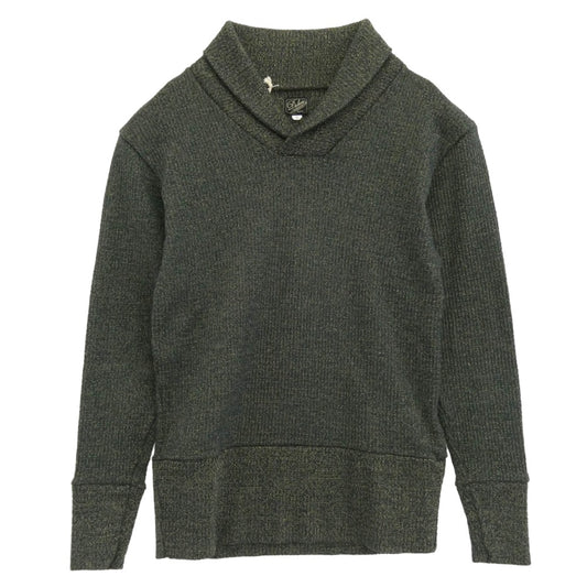 ダリーズ Singer Knit ショールカラー ラメ シンガー ニット グリーン系 35【美品】【中古】