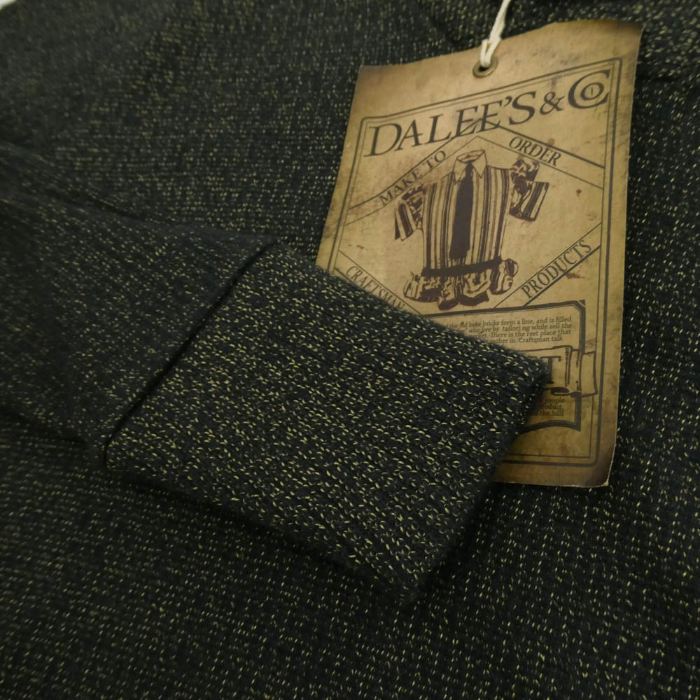 ダリーズ Singer Knit ショールカラー ラメ シンガー ニット グリーン系 35【美品】【中古】