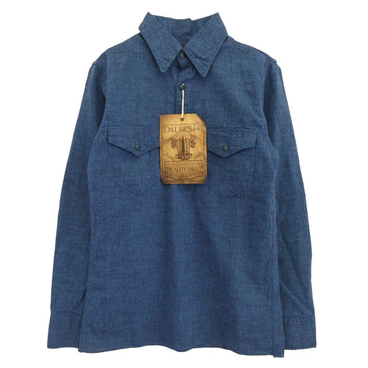 ダリーズ NIMES CLOTH 13.5 プルオーバー インディゴ 長袖 シャツ ブルー系 XS【美品】【中古】