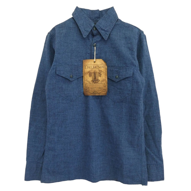 ダリーズ NIMES CLOTH 13.5 プルオーバー インディゴ 長袖 シャツ ブルー系 XS【美品】【中古】