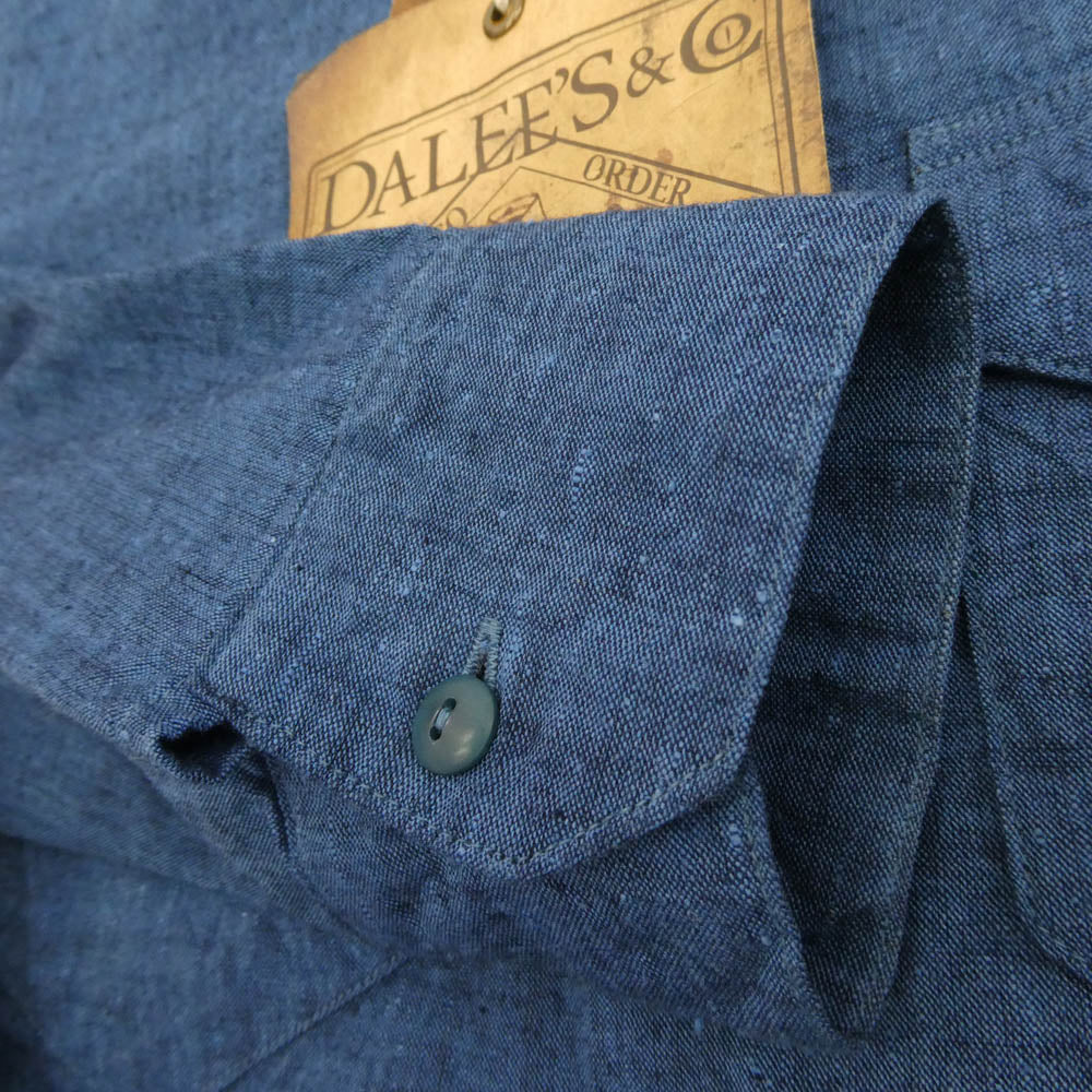 ダリーズ NIMES CLOTH 13.5 プルオーバー インディゴ 長袖 シャツ ブルー系 XS【美品】【中古】