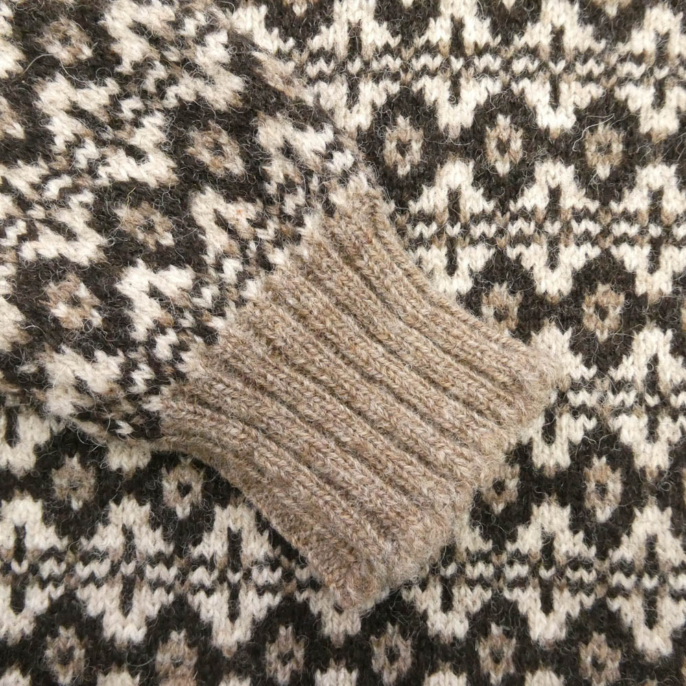 アジャスタブルコスチューム AK-029(TYPE-C) JAMIESON'S FAIRISLE KNIT-WEAR ジャミーソンズ Vネック フェアアイル ニット セーター ブラウン系 34【極上美品】【中古】