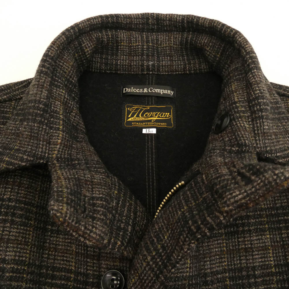 ダリーズ Babo Coat チェック柄 バボコート ダブル ジャケット 13.5 チャコール系 13.5【極上美品】【中古】