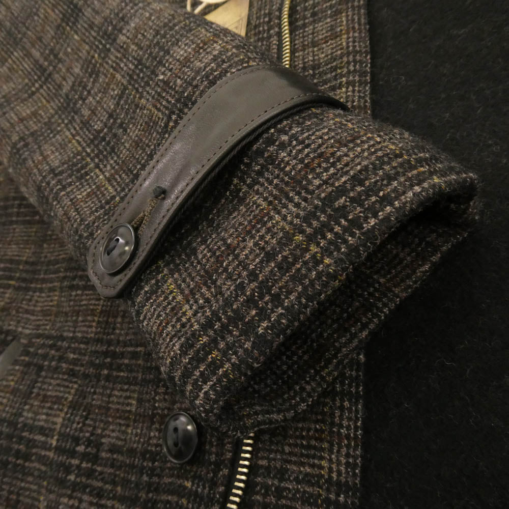 ダリーズ Babo Coat チェック柄 バボコート ダブル ジャケット 13.5 チャコール系 13.5【極上美品】【中古】