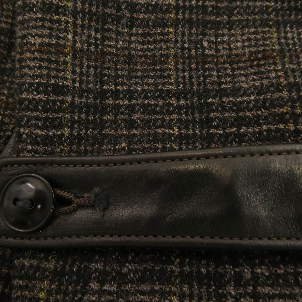 ダリーズ Babo Coat チェック柄 バボコート ダブル ジャケット 13.5 チャコール系 13.5【極上美品】【中古】