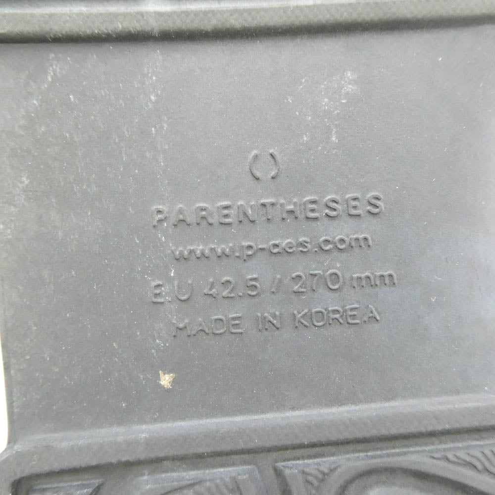 NEIGHBORHOOD ネイバーフッド × PAES . SLIDE スライド サンダル ブラック系 27cm【中古】
