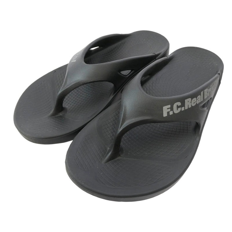 F.C.R.B. エフシーアールビー F.C.Real Bristol × OOFOS ウーフォス スライド サンダル ブラック系 41【中古】