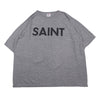 SAINT MICHAEL セントマイケル 25SS SM-HR8-0000-087 S/S SAINT Tee ロゴプリント 半袖 Tシャツ カットソー グレー系 XL【中古】